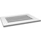 Ekena Millwork Vertical Surface Mount PVC Gable Vent: Functional, w/ 3-1/2"W x 1"P Standard Frame, 26"W x 18"H GVPVE26X1801SF - alternate 4